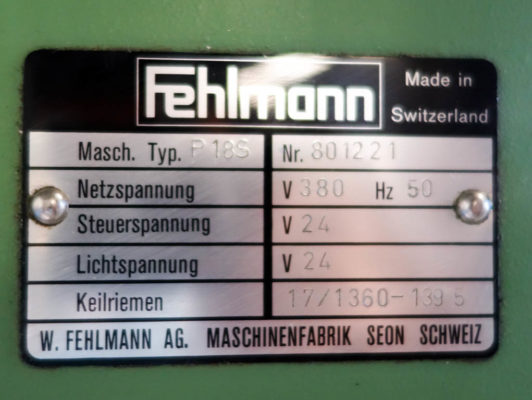FEHLMANN P18S