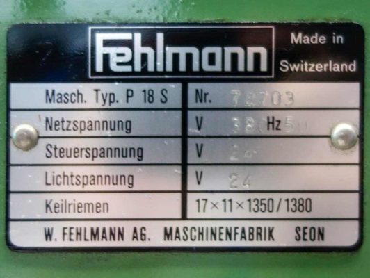 FEHLMANN P18S