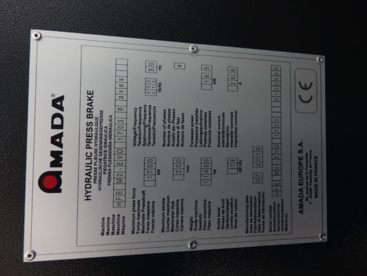 AMADA HFE M2 1703