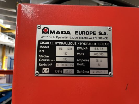 AMADA GS 630