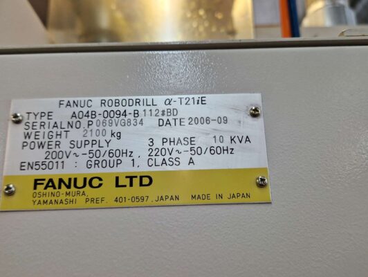 FANUC Robodrill T21iE